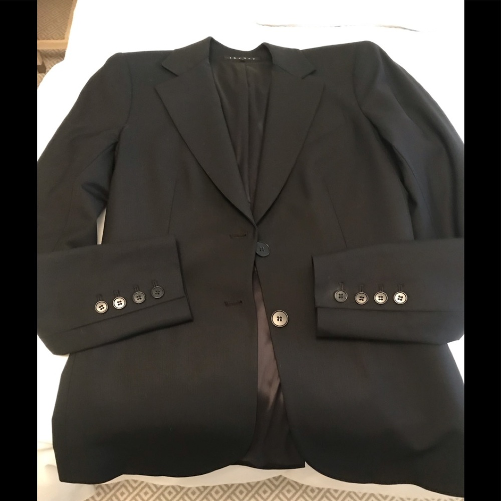 Theory classic black blazer